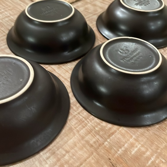 Pfaltzgraff Midnight Sun Black Soup/Cereal Bowls, Set of 4 - Picture 5 of 6